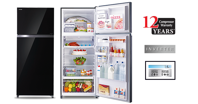 Toshiba 2 Door Fridge [GR-HG55MDZ XK] - Click Image to Close